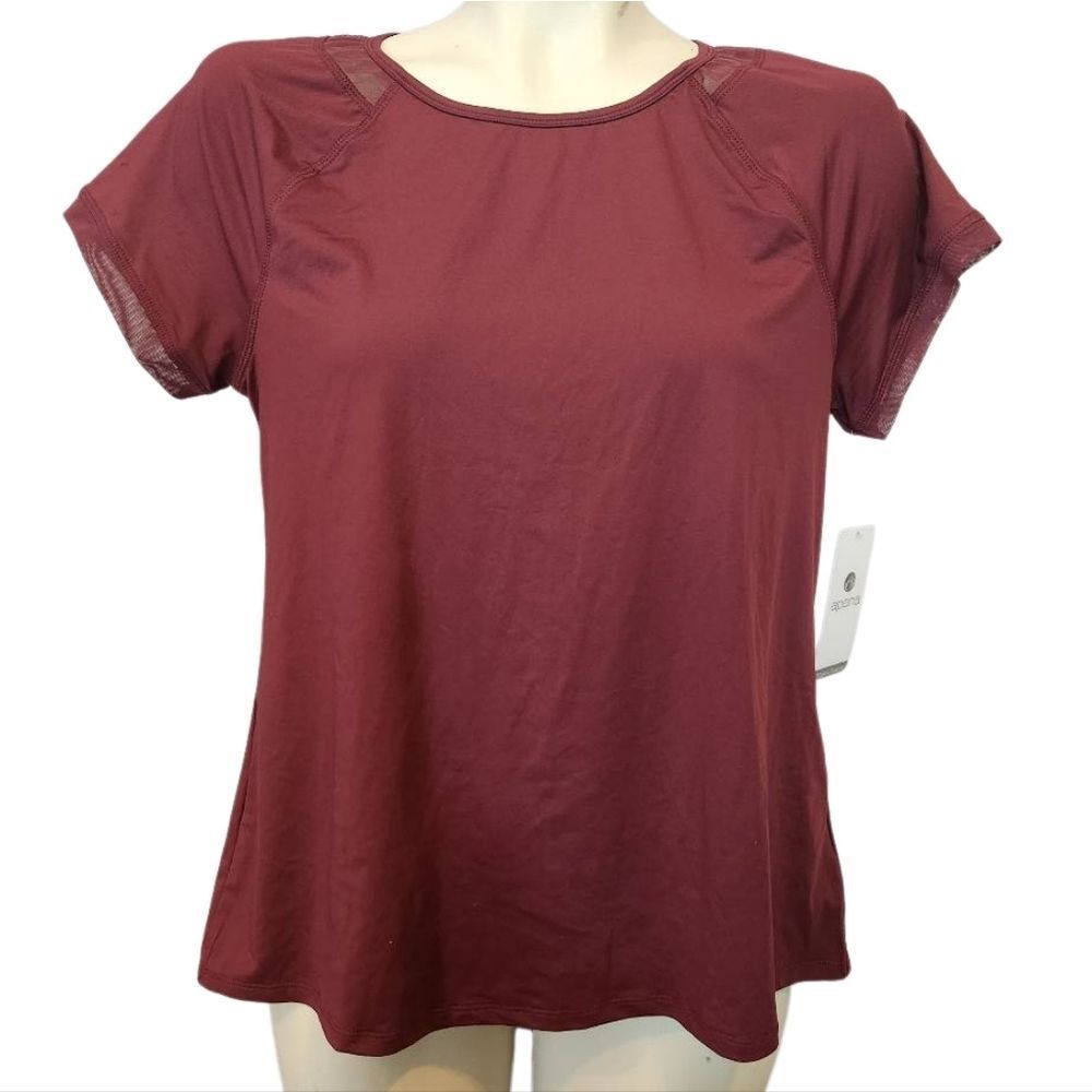 Women's Apana Burgundy Workout Top Size Medium